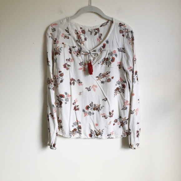 Element Eden Boho Floral Peasant Top Size: Small - Picture 6 of 7
